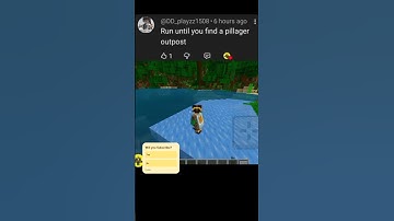 Run Until You Find Pillager Outpost