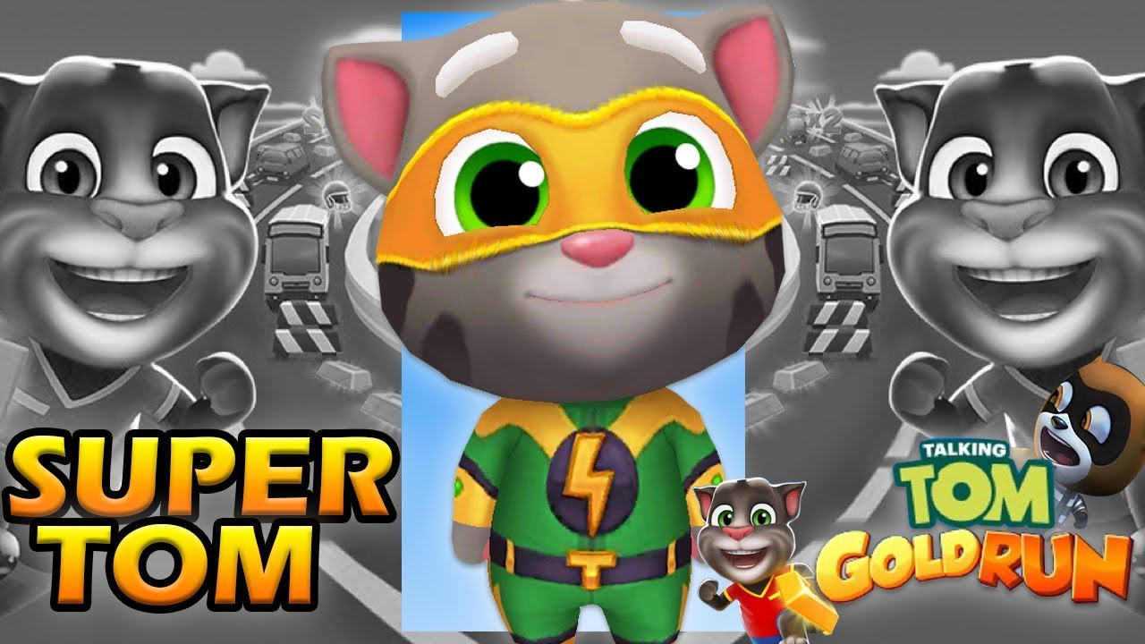 Talking Tom Gold Run "Super Tom" Character YouTube