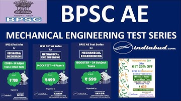 BPSC AE MECHANICAL ENGINEERING ONLINE TEST SERIES LAUNCHED l BOOSTER + MOCK l WATCH FULL VIDEO