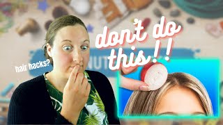 Reacting to 5-Minute Crafts “Hair Hacks”