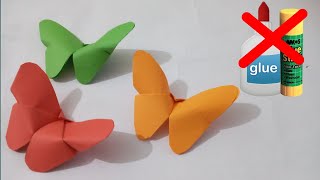 Paper Butterfly With Paper |  Without Glue  | Very Easy screenshot 4