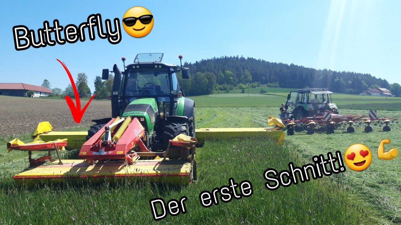 FarmVlog #46 | Der erste Schnitt! | Vollgas Mähen mit dem Butterfly | Moareida Agrar