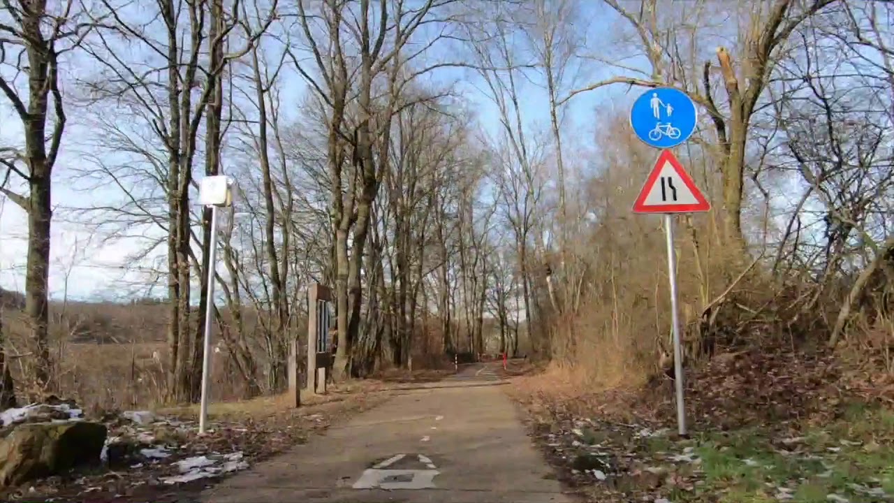Piste cyclable de l'Attert hyperlapse YouTube