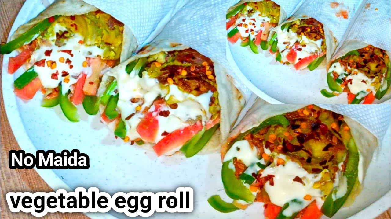Vegetable Egg Roll Recipe हेल्दी टेस्टी अंडा रोल Quick Snack Recipe