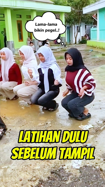 Tak peduli harus becek-becekan! 😁💦 #shorts #ngakak #lucu #cantik #abg #joget #goyang #nari #salfok