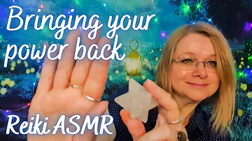 Reiki to bring back your power. Asmr Quartz crystal healing