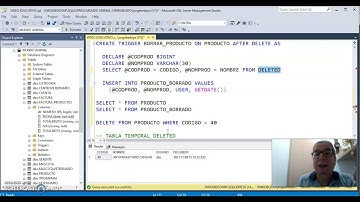 TRIGGER   AFTER DELETE