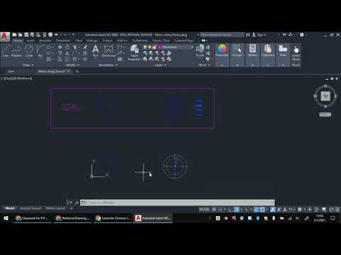 Mirror and Array Commands in AutoCAD 2020