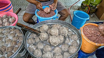 LIHAT CARA PEMBUATAN BAKSO PALING VIRAL DI GRESIK!!! SEHARI HABISKAN 200 KILO ADONAN-BAKSO KALISARI
