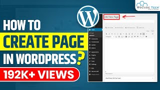 How to create Page in WordPress - WordPress Tutorial for Beginners