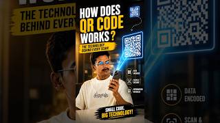 QR Code Kaise Kaam Karta Hai? 🤯 #qrcode #techtips #techinhindi #techexplained