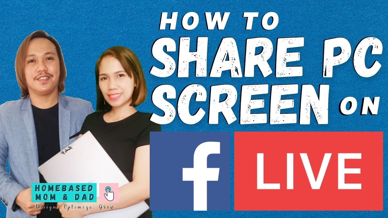 HOW TO SHARE PC SCREEN ON FACEBOOK LIVE FB GROUP, FB