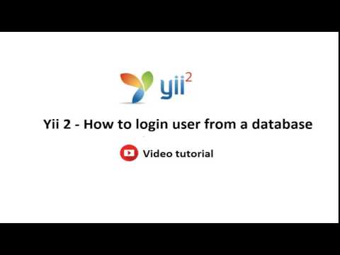 Yii Framework 2 - Tutorial 4 - How to login user from a database