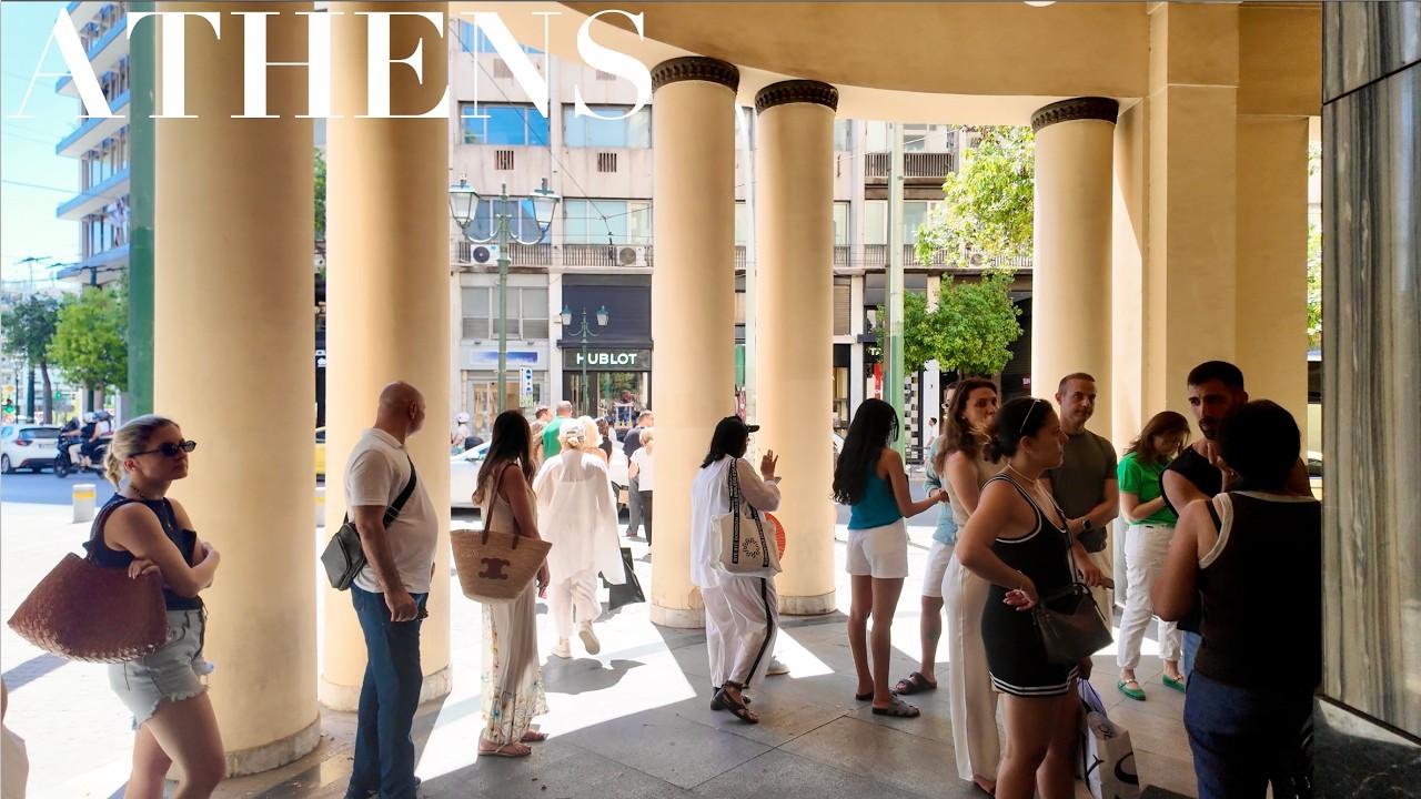 Strolling Through Kolonaki: A Summer Day in Athens’ Almost Empty Upscale Streets on August 1st
