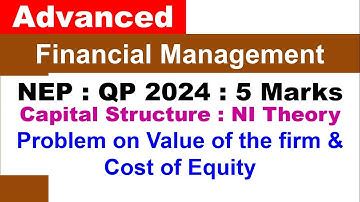 Advanced Financial Management - Solving QP 2024