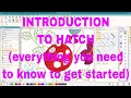 BEGINNER HATCH Embroidery Tutorial: a guide to Hatch DIGITIZER Level😍