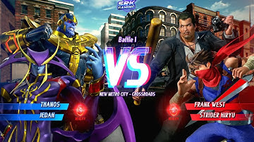 Marvel Vs Capcom Infinite - Thanos & Jedah VS Frank West & Strider Hiryu