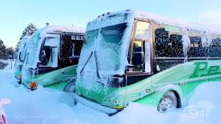 01-30-2022 Bourne, MA - Aerials- Cape Cod Artic Blast- 0 Degrees Wind Chill After Blizzard