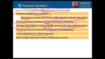 FRM Part 2 AIM 32 Chapter 4 Non-parametric Approaches Part 2