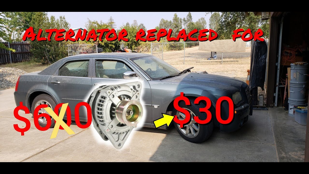 Cost $30 to Replace Alternator on Chrysler 300, Challenger, Dodge