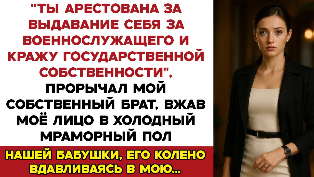 Мой брат арестовал меня за семейным ужином но затем его капитан отдал мне честь Генерал, мы прибыли