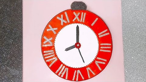Clock Model/Roman Numerals Clock/Handmade Clock Model/Cardboard Clock/Clock Model of School Project