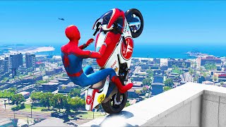 GTA 5 Spiderman Epic Jumps 16 ( Spider-Man Stunts & Fails )