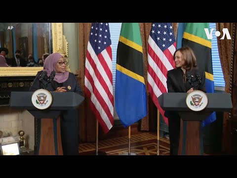 Tanzania President Hassan Meets US Vice President Harris in Washington