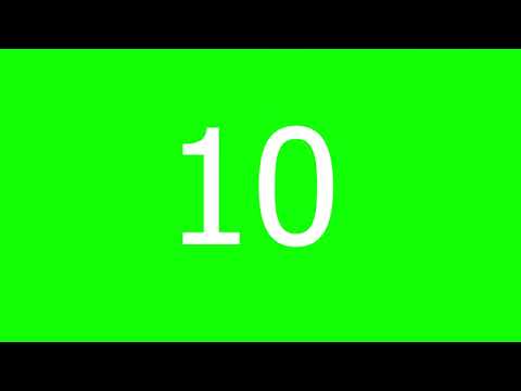Free Green Screen 10 Seconds Countdown Timer