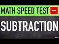 Subtraction Speed Challenge | 20 Quick Mental Math Problems 🧠