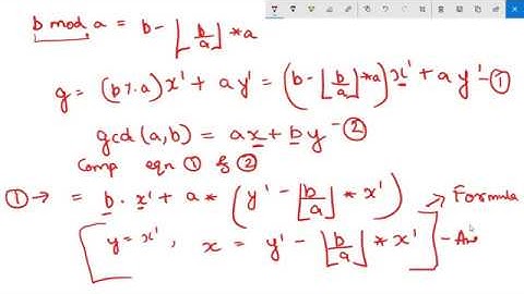 Extended Euclidean Algorithm (in C++)