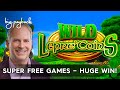 INCREDIBLE LUCK! Wonder 4 Spinning Fortunes Wild Lepre'Coins Slot - HUGE WIN!