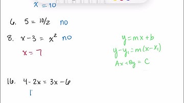 AP Precalculus P.3 Linear Equations and Inequalities