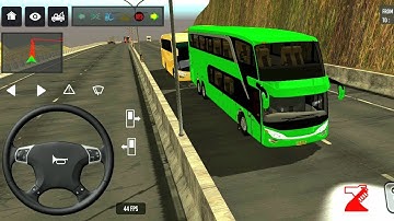 BUS SIMULATOR INDONESA || 🚍Bus  Driving👮‍♂️ City • new Coach bus Simulator-Android Gameplay Bus 2025