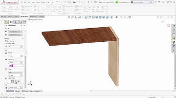 SOLIDWORKS 2018   Woodworking Tab and Slot