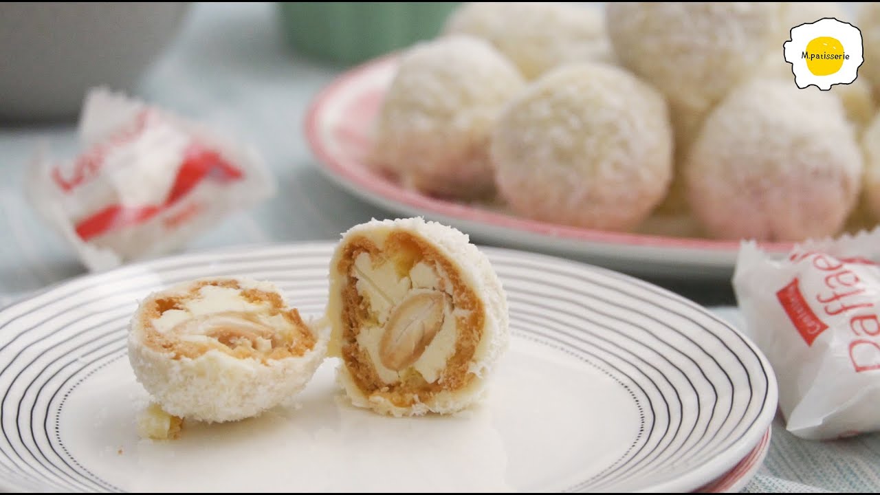 Try to make Ferrero RAFFAELLO chocolate with puffs ASMR 