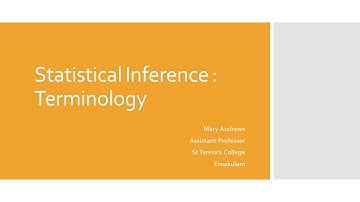 Statistical Inference