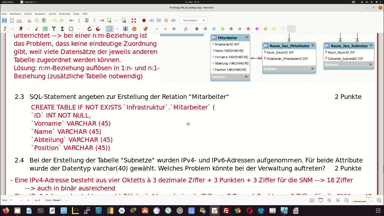 It abschlusspr fung teil 2 baw mai 2022 10 11 aufgabe 2 2 sql