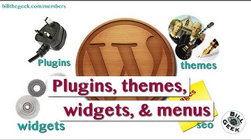 Wordpress Themes Plugins Widgets and Menus