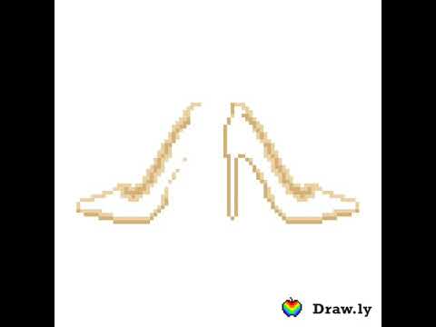 Coloring a pair of heels :on draw.ly - YouTube