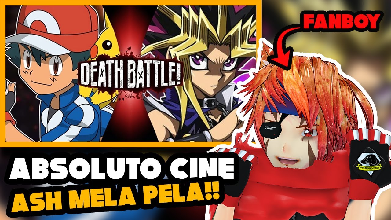 CINE ABSOLUTO!! -  YUGIOH FANBOY VTUBER Ash VS Yugi DEATH BATTLE  REACTION!