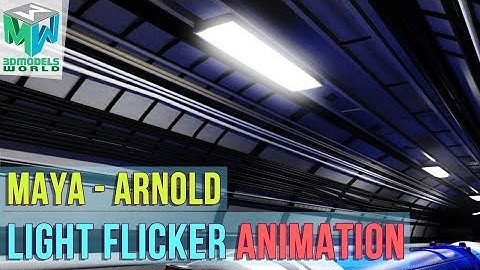 How To Create Light Flickering In Maya and Arnold - Neon Flicker Animation Tutorial