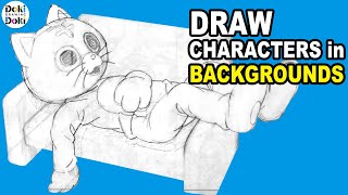 Draw Characters Lying Down｜Background Angles