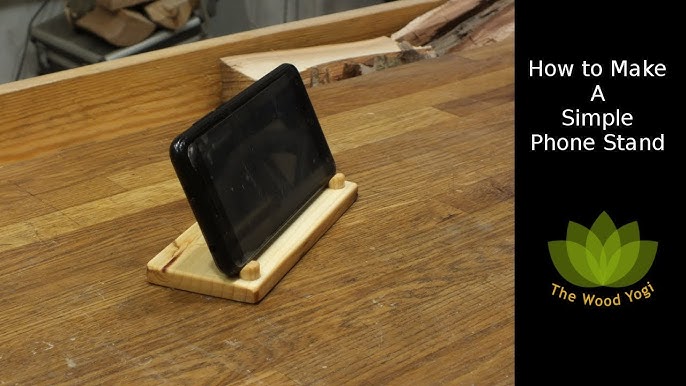 Modern Cell Phone Stand - DIY Easy Beginner Woodworking 