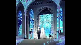 زفة سندريلا للأول مرة في السعودية  3D  wedding procession Cinderella  DJ BANA