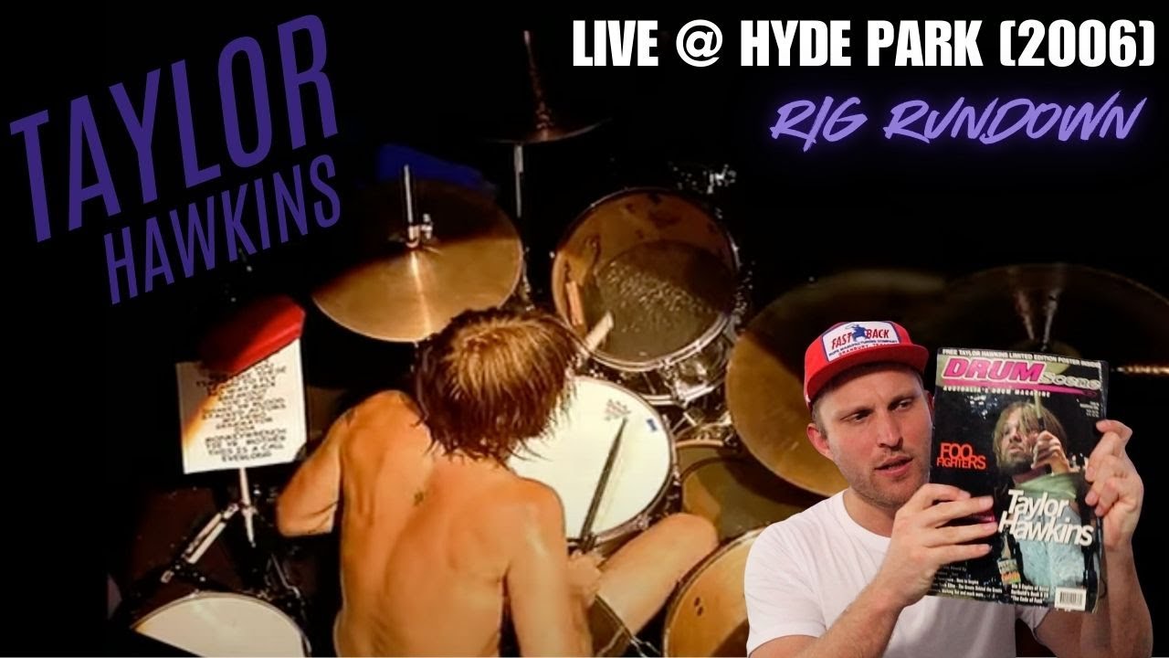 Taylor Hawkins Drum Rig Rundown - Foo Fighters Live at Hyde Park 