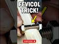 Life-Changing Adhesive Hack! 🔥 #DIY"#DIY #Handyman #LifeHacks #Hardware  #NeonInsights #fevicolhack