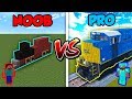 Minecraft NOOB vs. PRO: TRAIN in Minecraft!