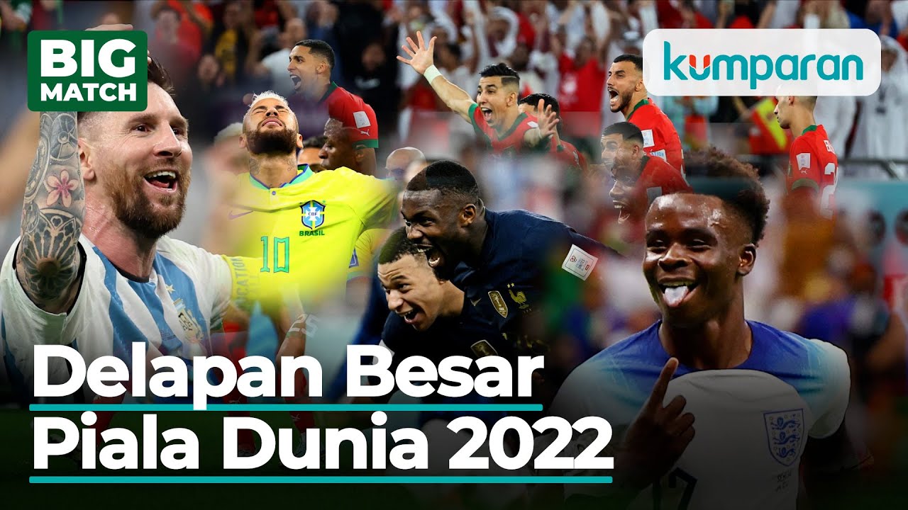 ⁣Perempat Final Piala Dunia 2022: Wakil Asia Tersingkir, Maroko Lolos