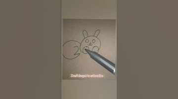 How to Draw Simple Rabbit with number #200 | #draw #simpledrawing #art #shortvideo #shorts #ytshorts